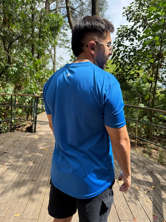 Camiseta Unisex Poliéster Reciclado Azul