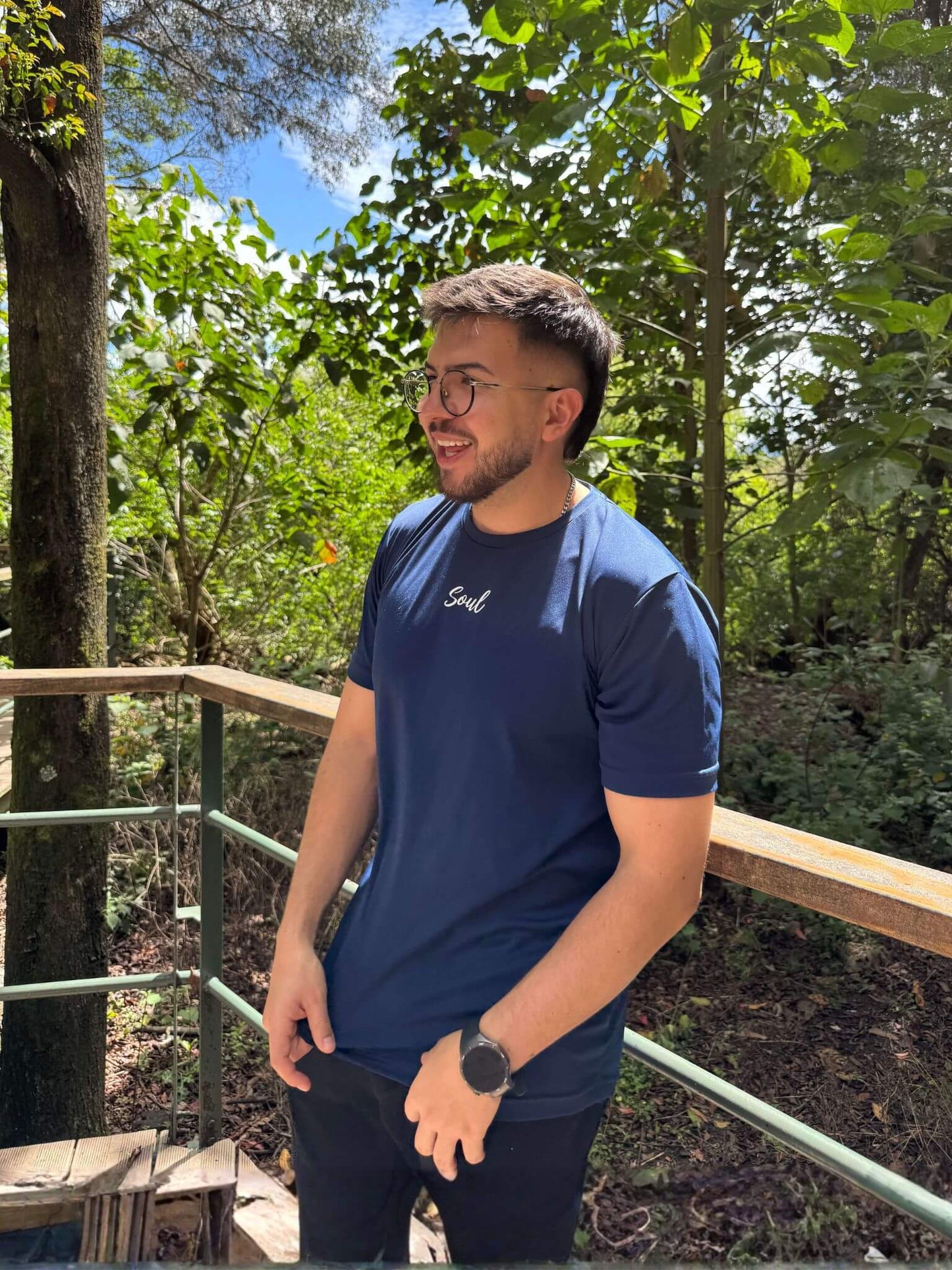 Camiseta Unisex Poliéster Reciclado Azul Marino