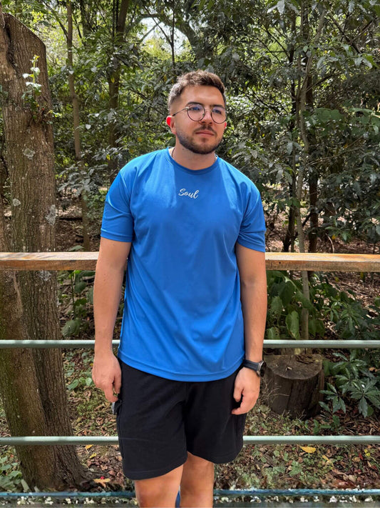 Camiseta Unisex Poliéster Reciclado Azul